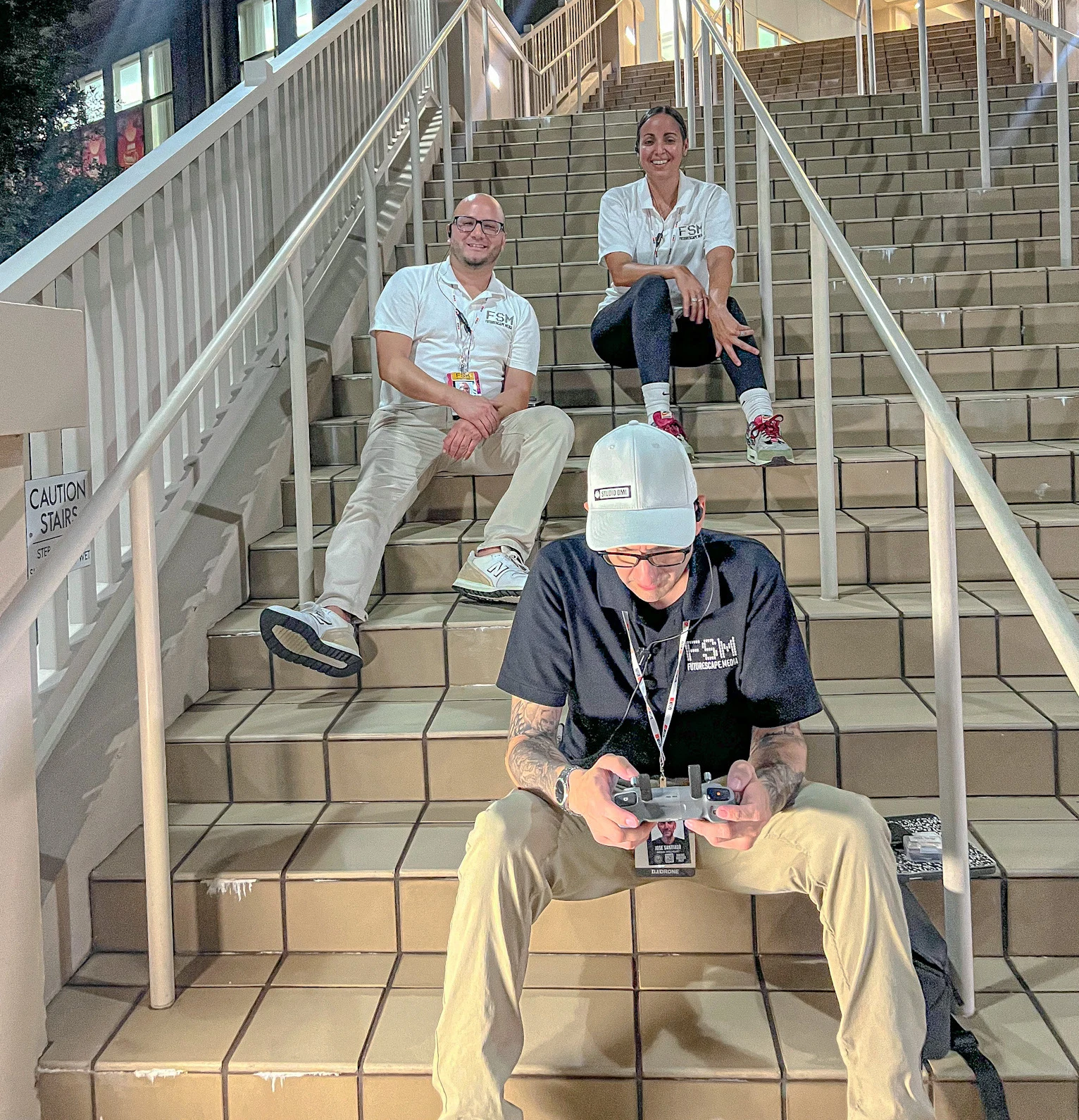 Jose Santiago piloting on location with the Futurescape Media crew